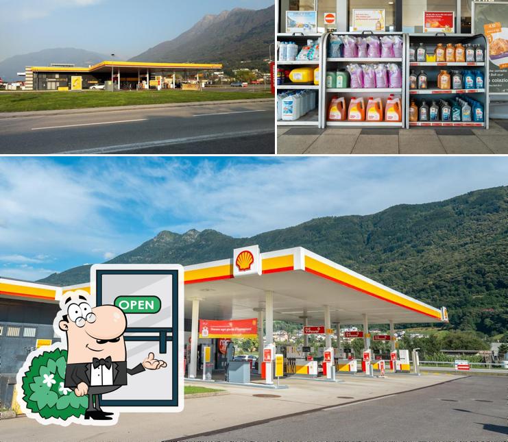 Tra le varie cose da Shell Switzerland si possono trovare la esterno e interni