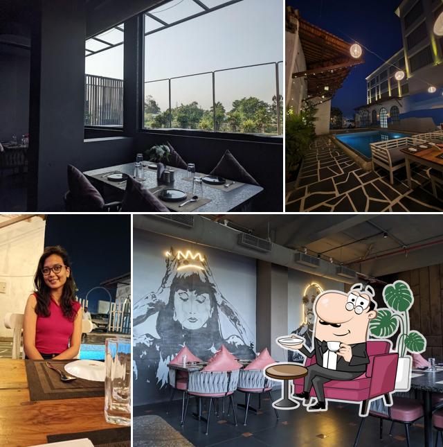 The interior of Le Greek House