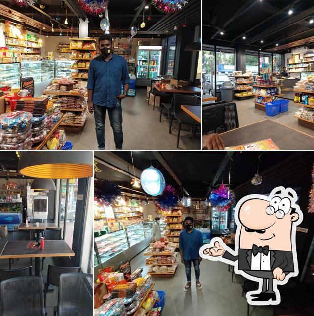 Take a seat at one of the tables at Mango bakers