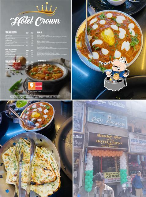 Food at Hotel crown