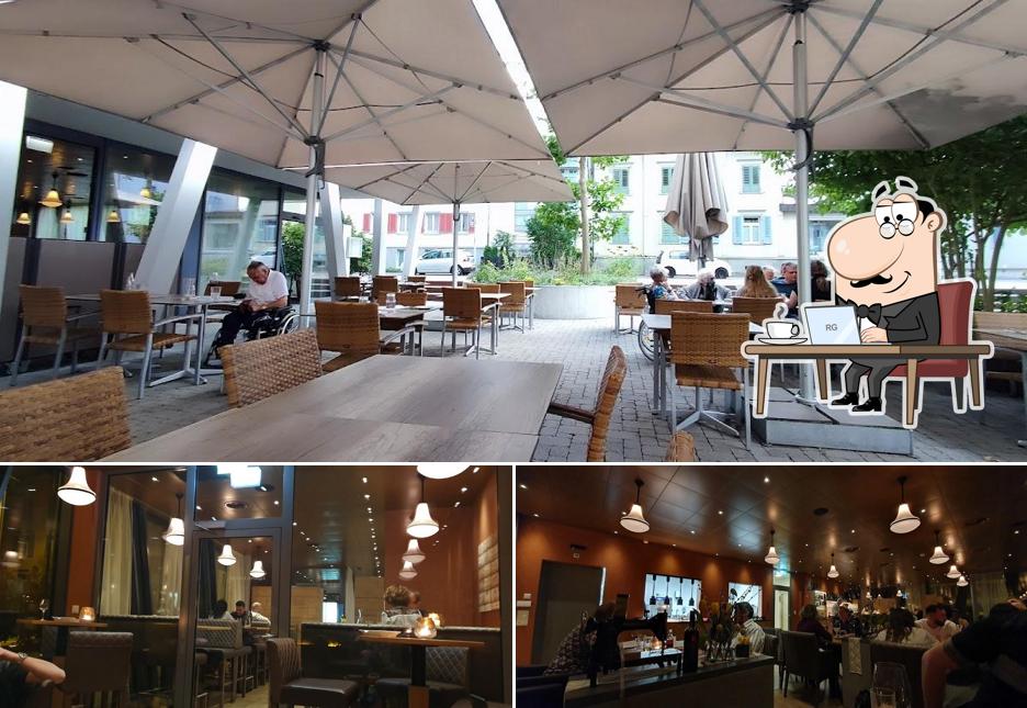 Dai un'occhiata agli interni di Steakhouse Hot Stone Niederuzwil