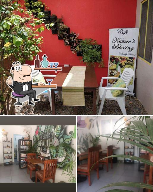 The interior of Cafe Nature's Blessing