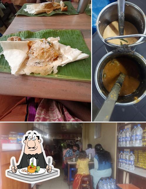 Take a look at the picture displaying food and beverage at Hotel Atham Veg