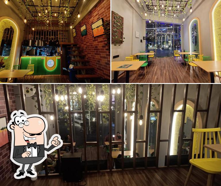 The interior of Cheesy Crazy Cafe