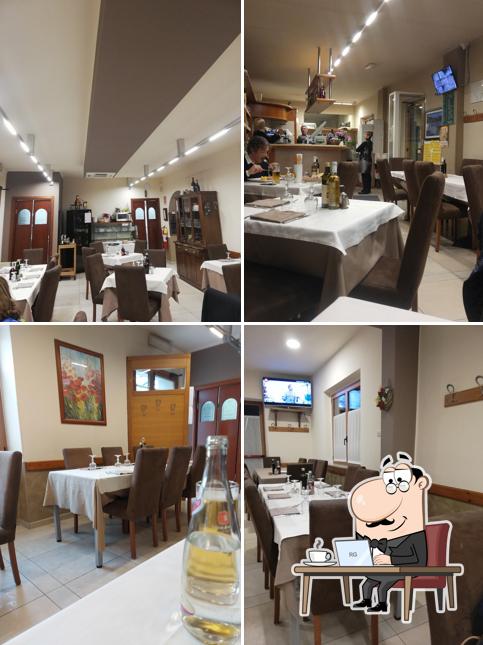 Gli interni di Pizzeria e Osteria del Bagio