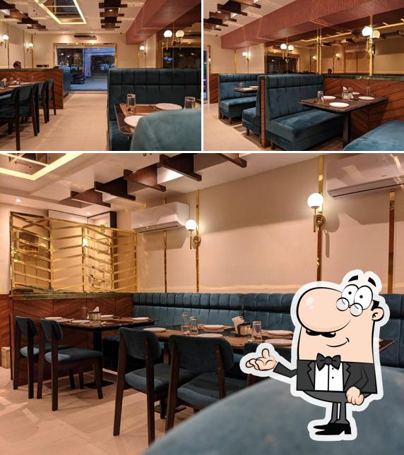 The interior of Zafrani Restaurant