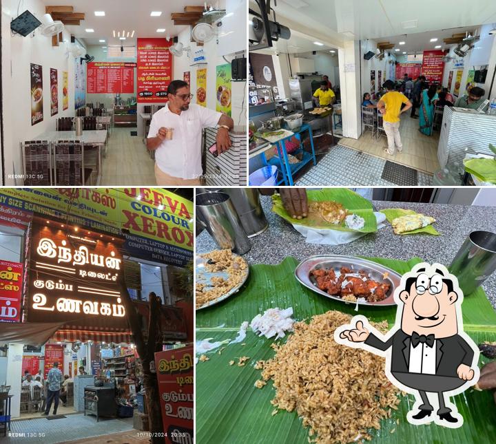 The interior of Indian Delights (Non-Veg Family Restaurant)