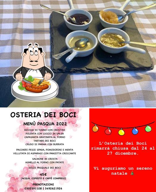 Platti al Osteria Dei Boci