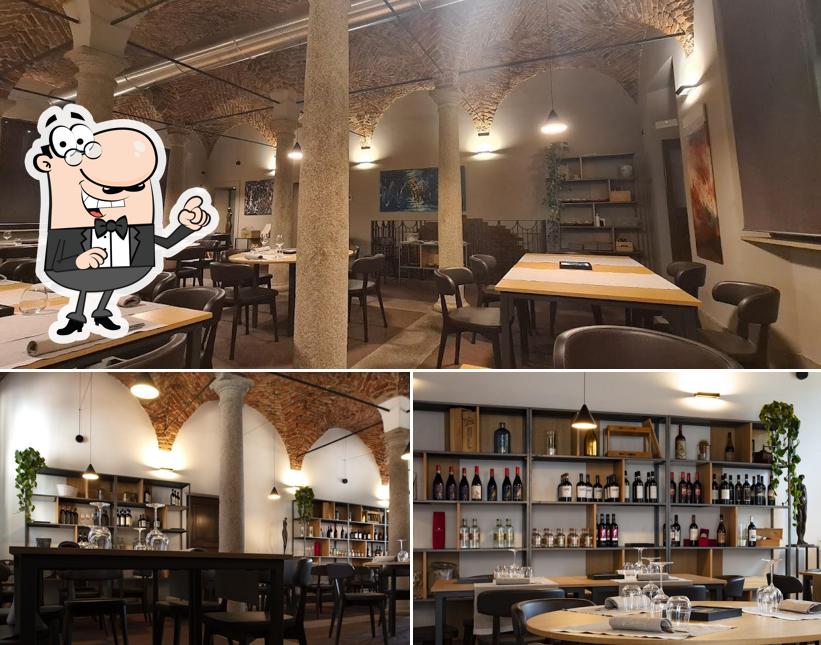 Gli interni di Osteria Vialarga