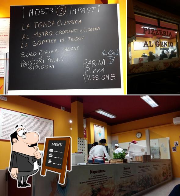 Leggi il menu sulla lavagna