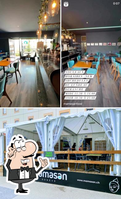 La immagine di interni e esterno da Restaurant Mamasan