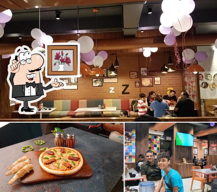 The interior of Pizza Zone - Nadiad
