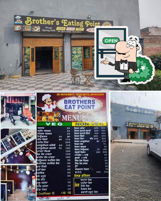 The restaurant's exterior and interior