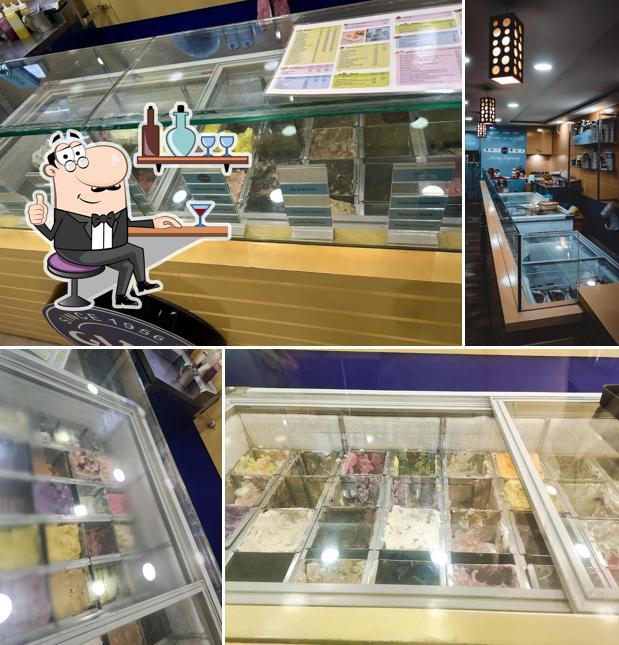 Take a seat at one of the tables at GIANI ICE CREAM RANCHI
