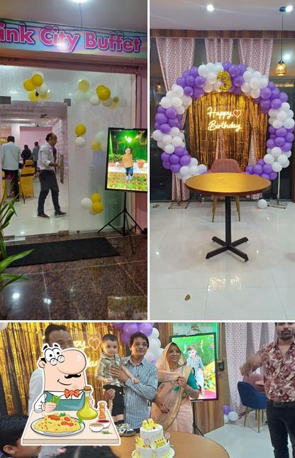The photo of Pink city buffet’s food and interior