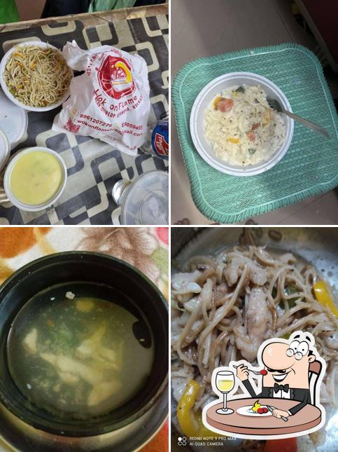 Food at Wok On Flame