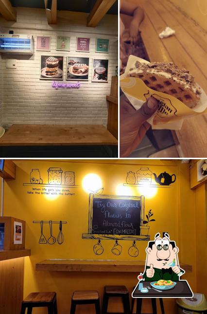 The Belgian Waffle Co is distinguished by food and exterior