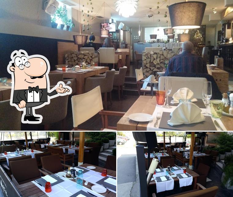 Dai un'occhiata agli interni di Lumiere bistro / cafe bar