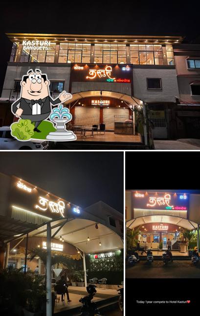 The exterior of Hotel Kasturi