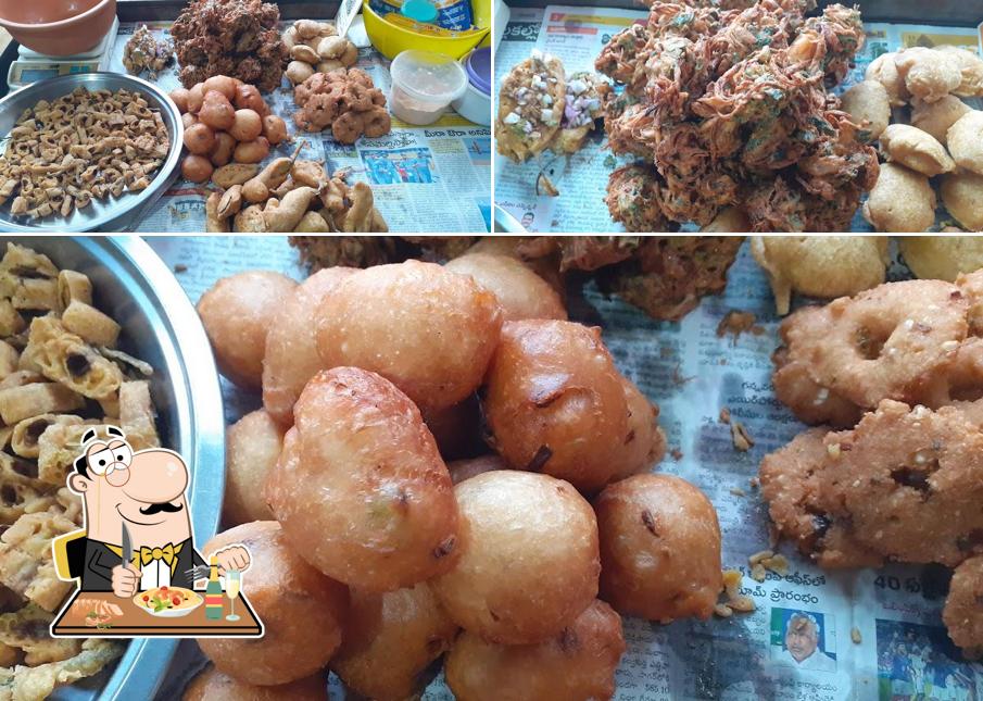 Food at Sri vasavi flour mill and prasad bajji centre