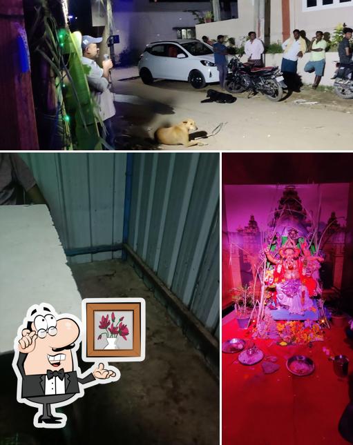 Take a look at the image depicting interior and exterior at Kushi Family Dhaba Restaurant