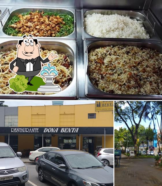 Entre diferentes coisas, exterior e comida podem ser encontrados a Restaurante Dona Benta