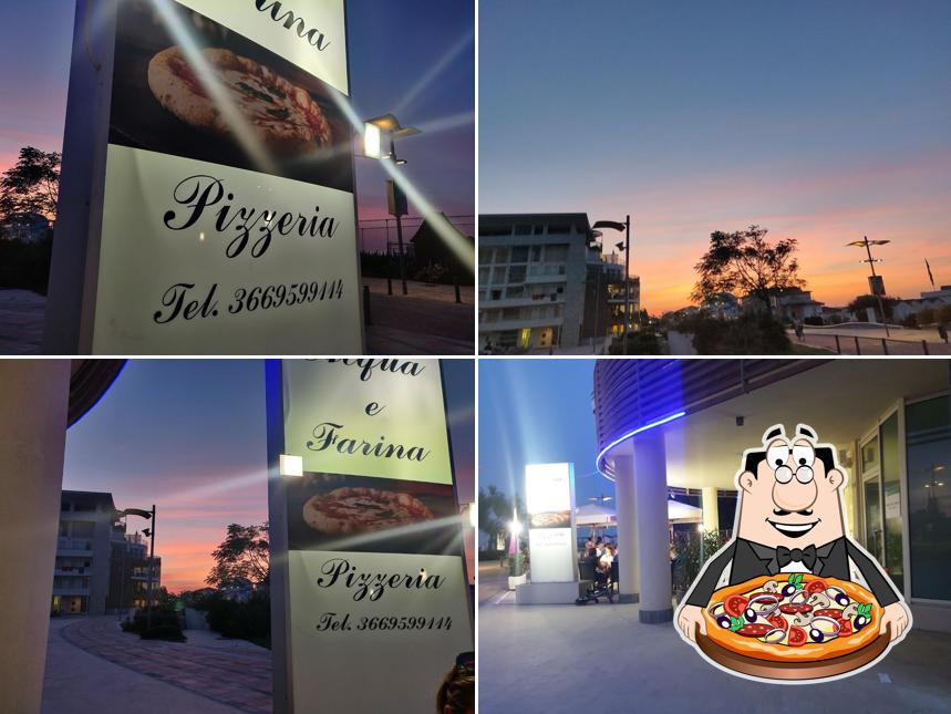 A Pizzeria Acqua e Farina, puoi goderti una bella pizza