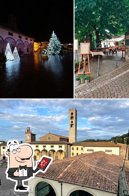 Questa è la foto che raffigura la esterno e tavolo da pranzo di Ristoro Bella Vista