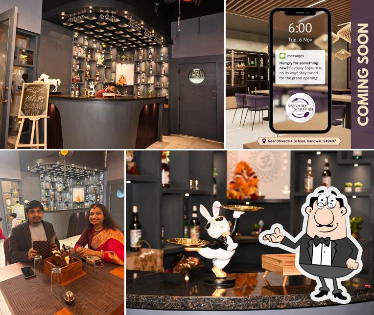 The interior of Savoury Sojourn Restaurant