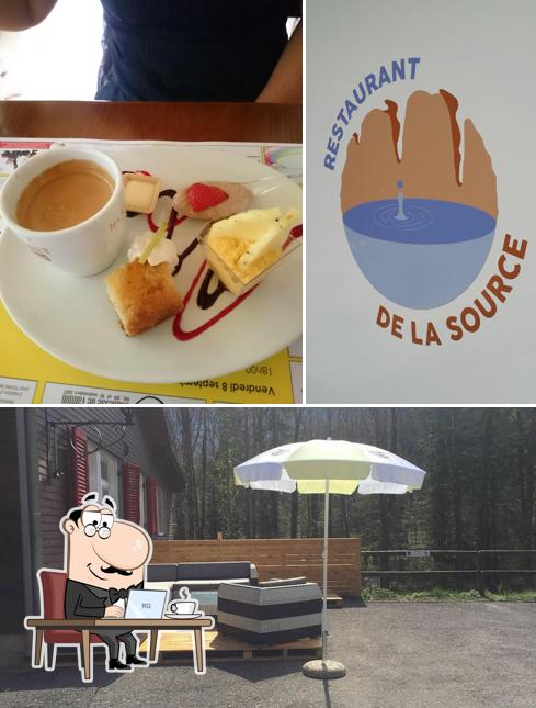 Gli interni di Restaurant de la Source