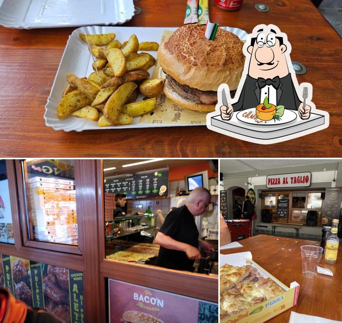 La cibo e interni del ristorante