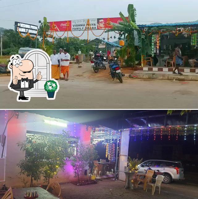 Check out how Vishnupriya family dhaba looks outside