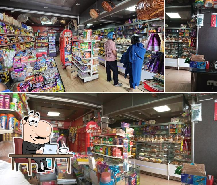 The interior of Madhurima Bakery