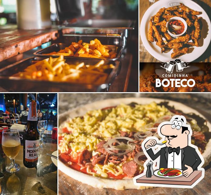 Comida em Restaurante Villas Pizza Grill Japa Assis -SP