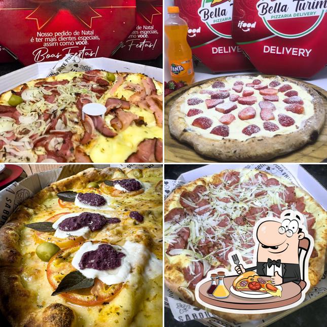 Escolha diferentes tipos de pizza