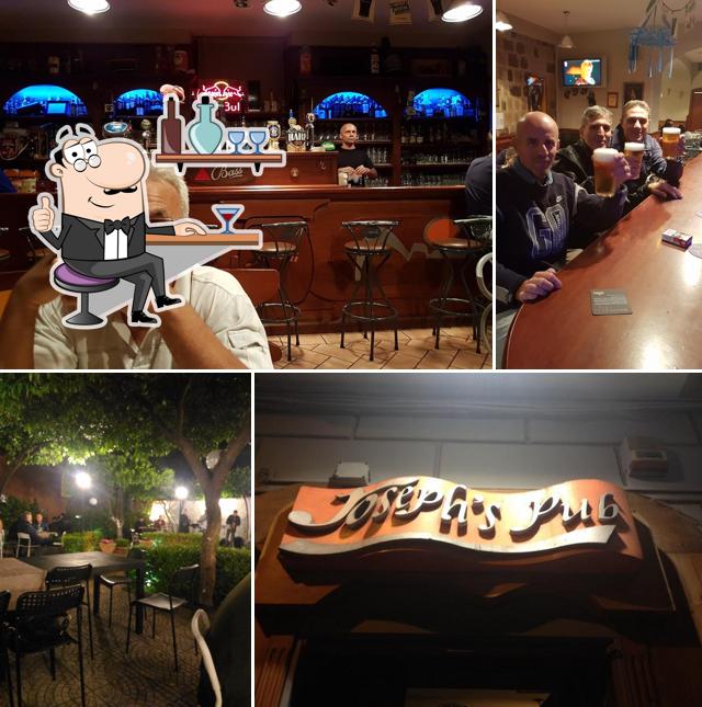 Gli interni di Joseph's Pub