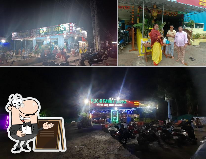 The exterior of Ruchi Dhaba రుచి దాబా
