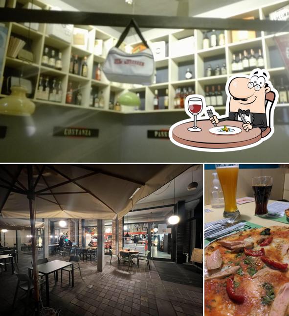 La cibo e interni del ristorante