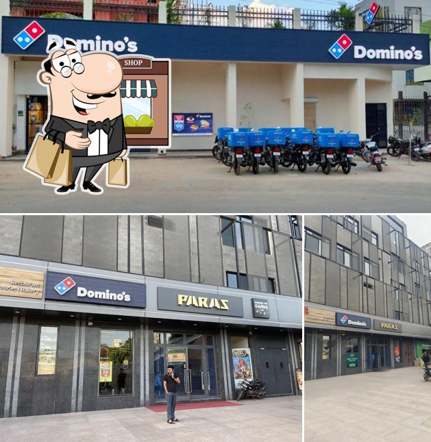 The exterior of Domino's Pizza Paras Cinema, New Delhi