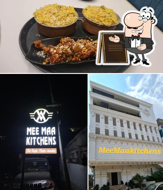The restaurant's exterior and food