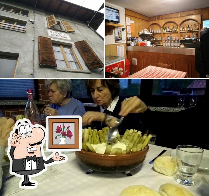 Dai un'occhiata agli interni di Osteria Santino