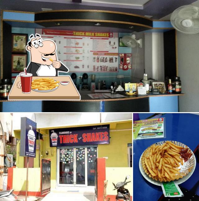Order French fries at FLAVOURS OF THICKMILKSHAKE