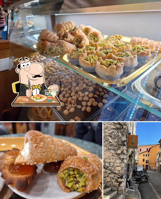 La cibo e esterno del ristorante