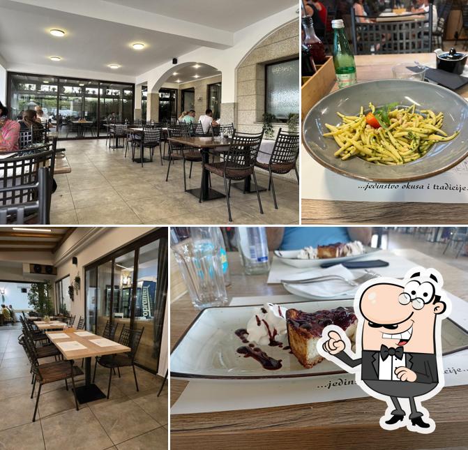 Gli interni di Restoran Riva