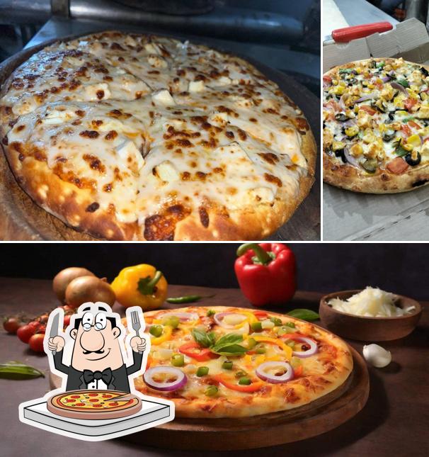 Get pizza at Pizza monk cafe & party hall