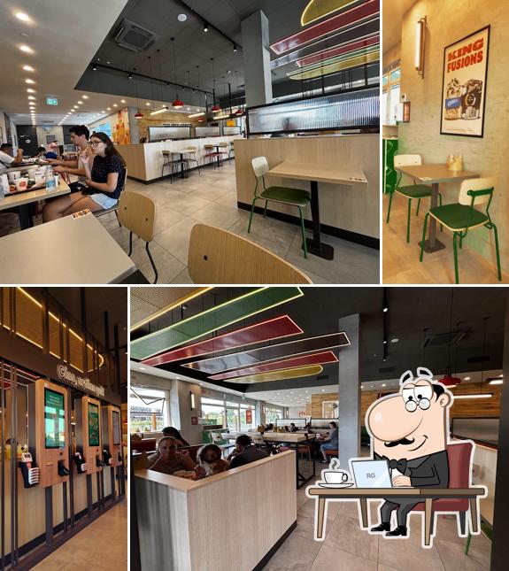 Dai un'occhiata agli interni di Burger King