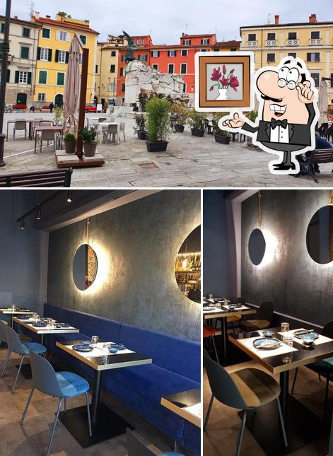 Gli interni di Yoru Sushi