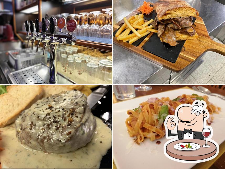 Cibo al Bar Roma Pinsa e sapori. Pinse pizze hamburger club sandwich