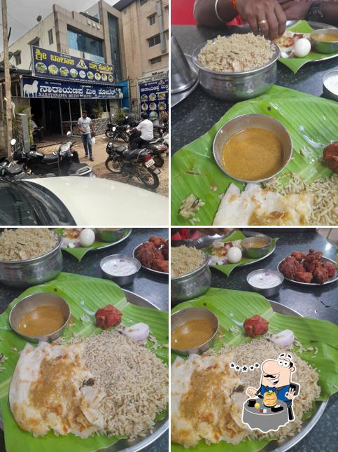 Food at Narayanappa military hotel