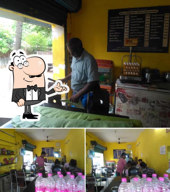 The interior of Yanaikkal Sultan Biriyani